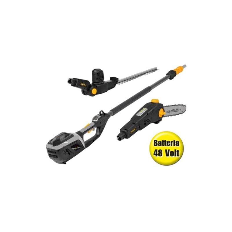 foto del prodotto alpina amt 48 li kit attrezzo multifunzione con accessorio tagliasiepi e potatore incl. batteria e caricabatteria