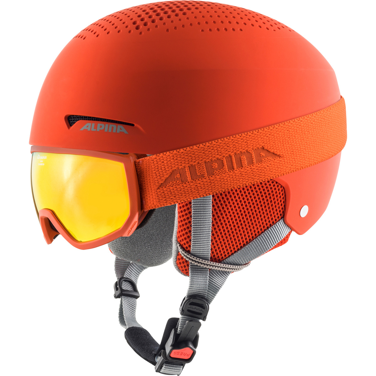 foto del prodotto alpina bambino set casco e occhiali zupo scarabeo jr.