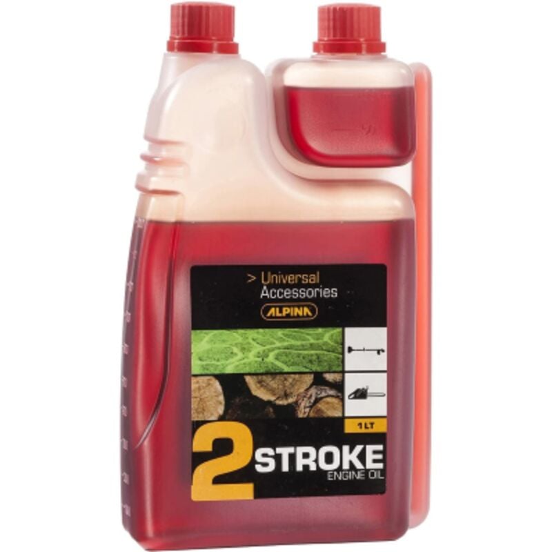 foto del prodotto alpina castor 2t olio additivo per miscela 1 lt lubrificante per motori agricoli adatto anche con benzina senza piombo
