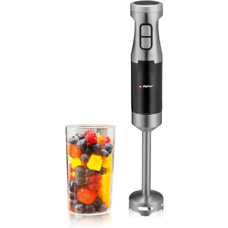 immagine 0 del prodotto alpina frullatore immersione elettrico mixer e misurino 700ml 2 velocit potenza 1000w