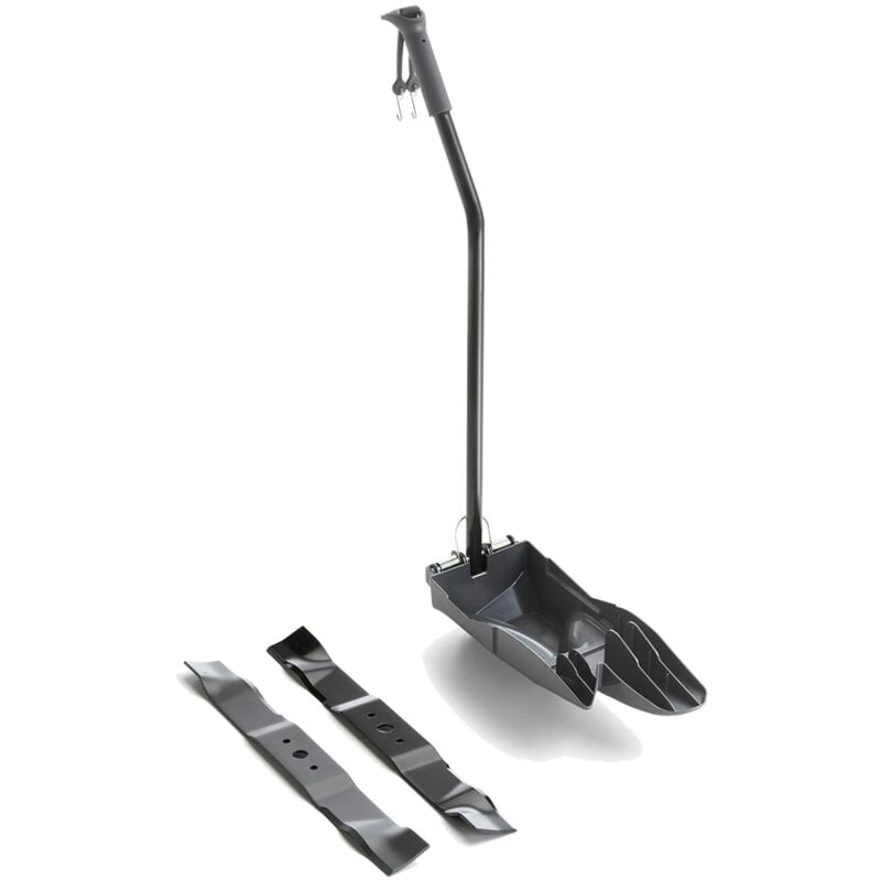 foto del prodotto alpina kit mulching tappo e lame 98 cm per trattorini tagliaerba con cesto di raccolta