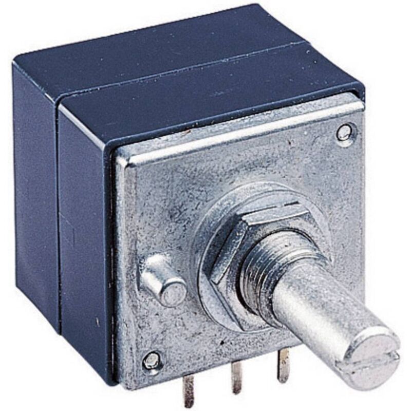 foto del prodotto alps 180761 rk27112 100k potenziometro rotativo protetto dalla polvere stereo 0.05 w 100 k 1 pz.