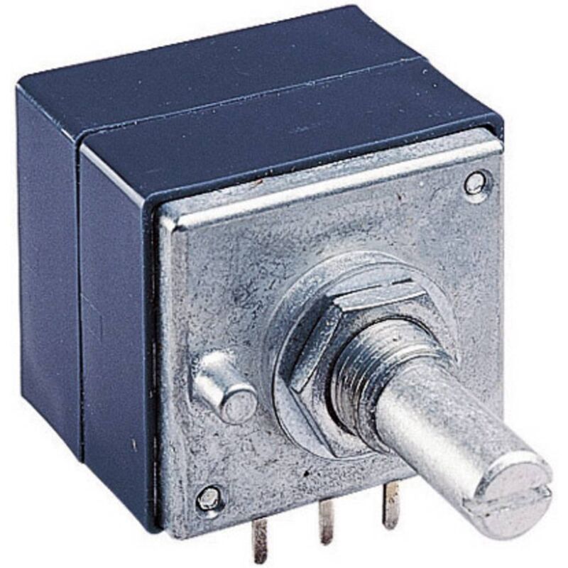 foto del prodotto alps rk 27112 100k potenziometro rotativo protetto dalla polvere stereo 0.05 w 100 k 1 pz.