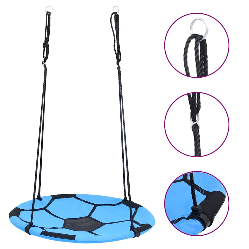 foto del prodotto altalena a nido con trama a pallone da calcio 100 cm cod mxl 49518