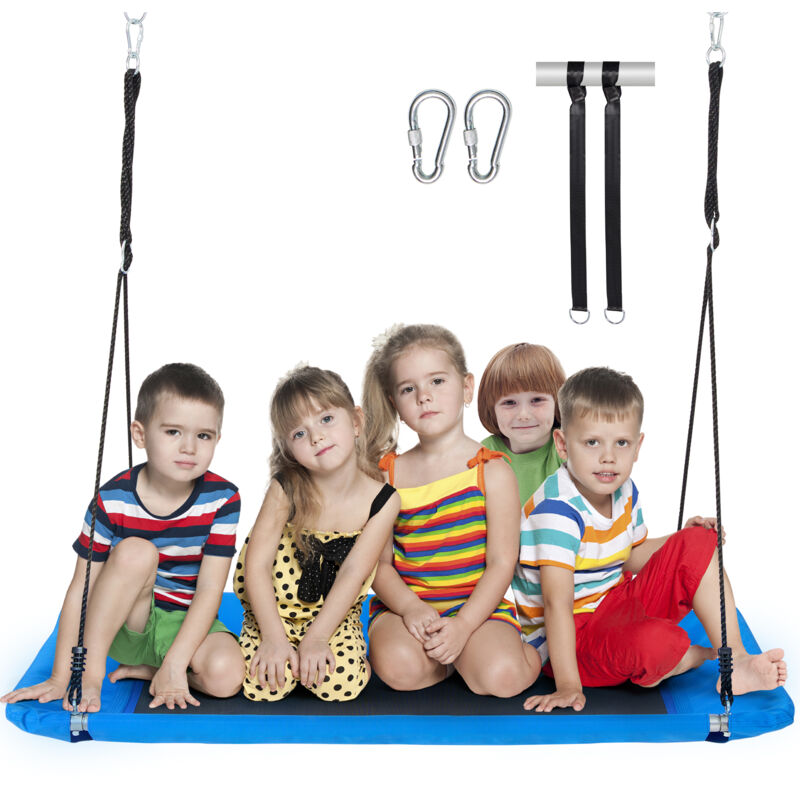 foto del prodotto altalena con piattaforma 1524 x 812,8 x 50 mm altalena da esterno per bambini adulti, capacita di peso 317 kg sedile per altalena in tessuto oxford