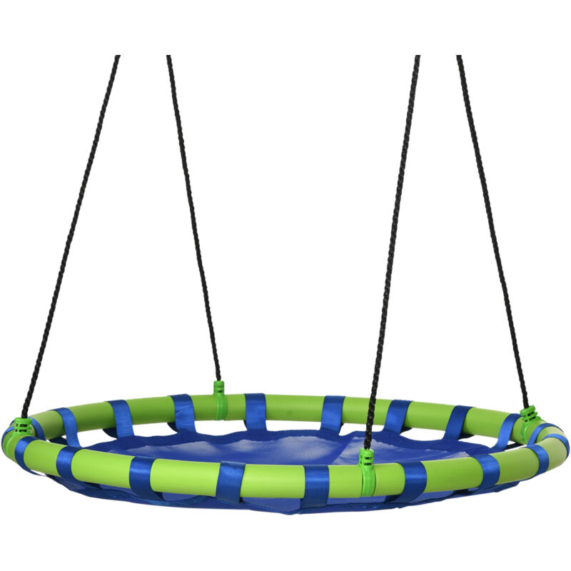 foto del prodotto altalena da giardino per bambini 3 8 anni 100cm e corde regolabili outsunny