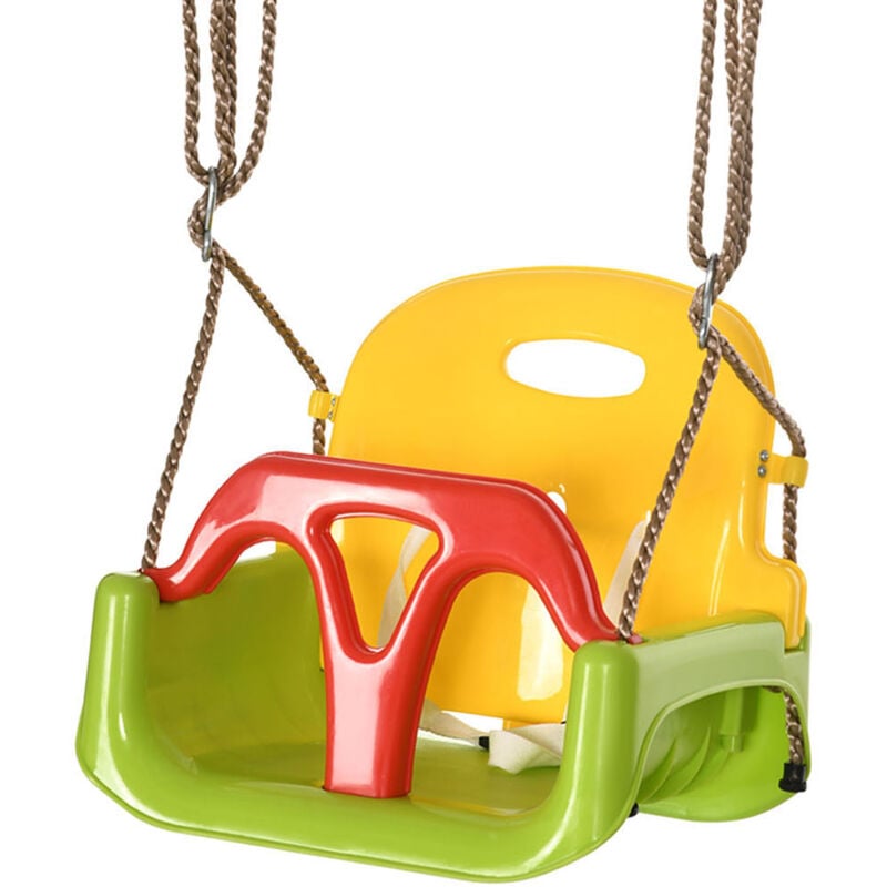 foto del prodotto altalena per bambini da interni ed esterni in plastica pp e pe outsunny