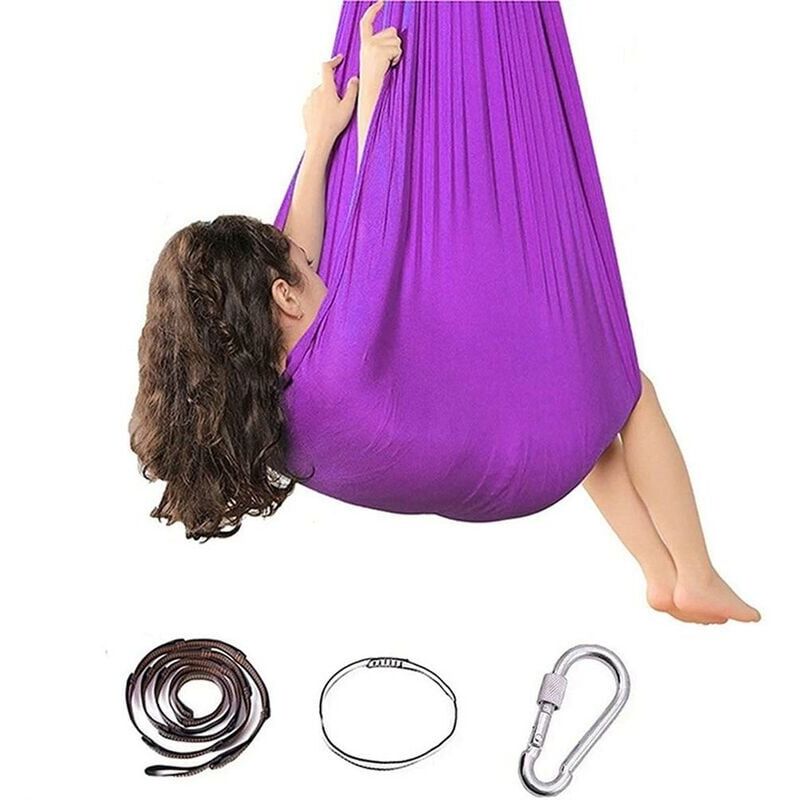 foto del prodotto altalena sensoriale per yoga, amaca elastica per bambini, adolescenti e adulti