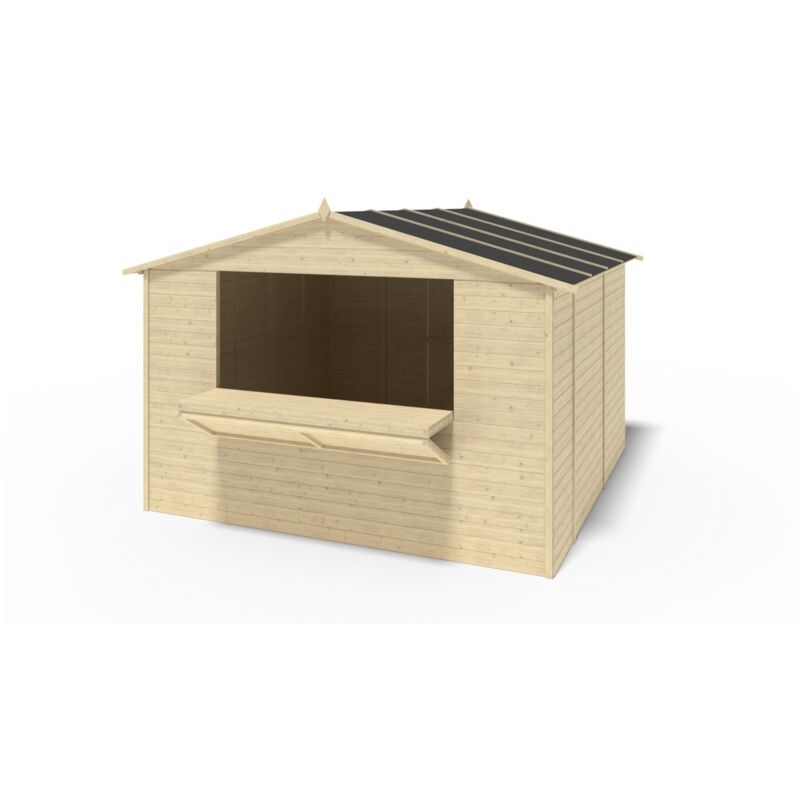 foto del prodotto altanka chiosco per mercatini 9,42 m2 3,11x3,03 m 19 mm dom607