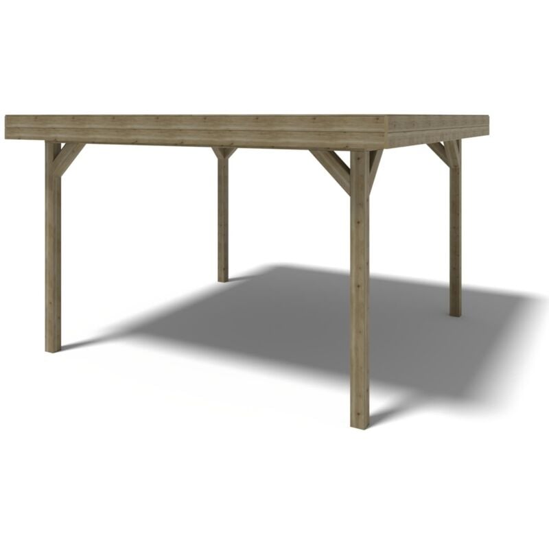 foto del prodotto altanka gazebo da giardino in legno pergola 4,04x4,04 m impregnata alt24