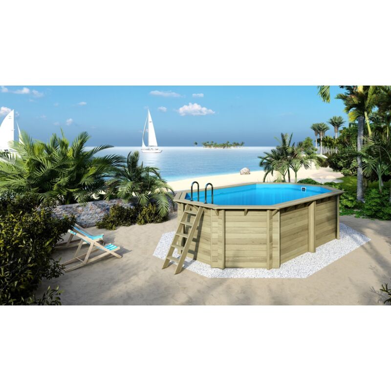 foto del prodotto altanka piscina in legno nemo 5,79x3,49 h.1,45 m fissate su calcestruzzo esistente bas7304ospl sza