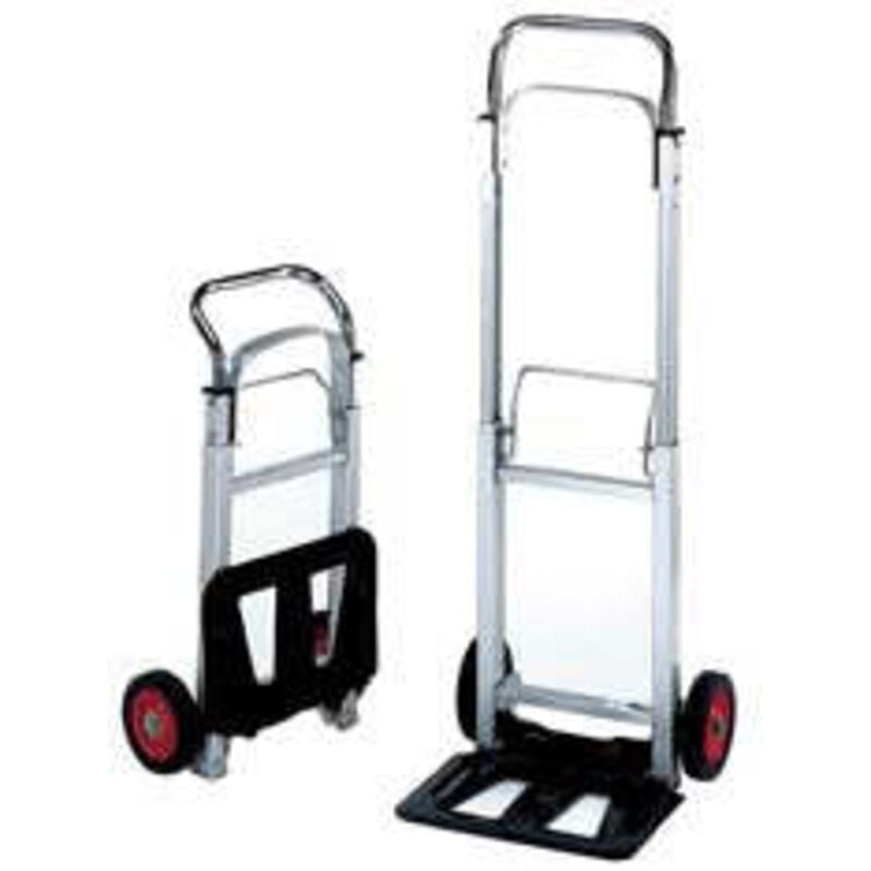 foto del prodotto alte carrello portacasse telescopico in alluminio portata kg.90 pz 1 fer 120609