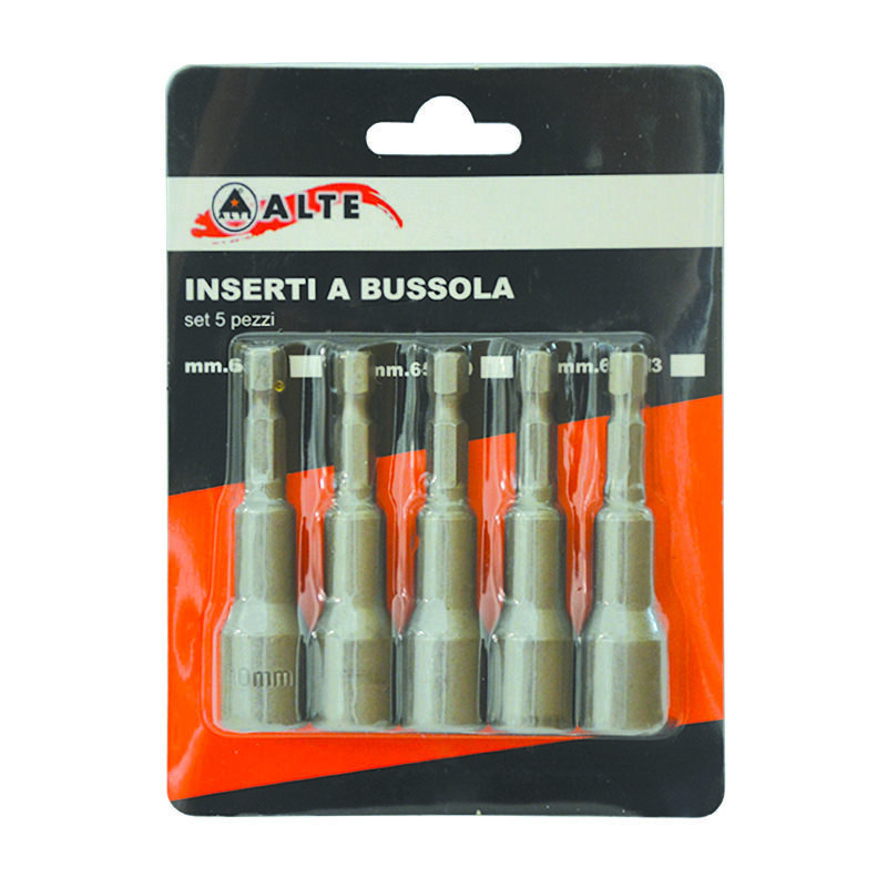 foto del prodotto alte inserto 65mm bussola 8mm 5 pezzi