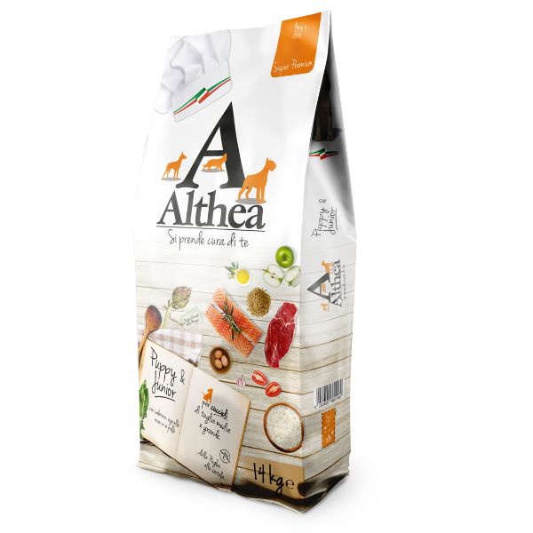 foto del prodotto althea superpremium puppy junior medium maxi 14 kg croccantini per cani 1 ordine scegli lo sconto bzr5 bzr20 200 punti fedelt 