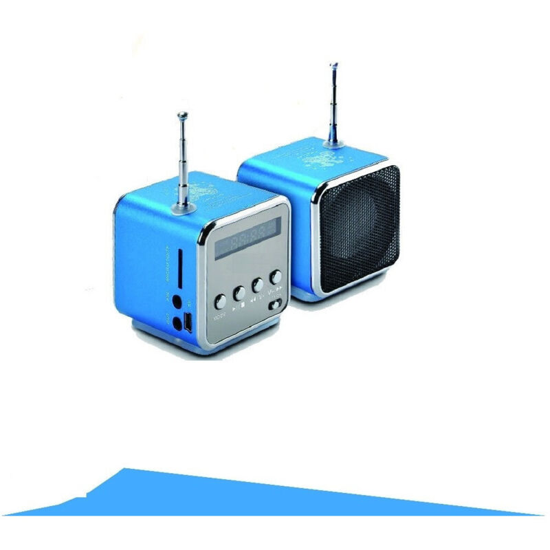 foto del prodotto altoparlante digitale con radio fm, aux, usb e micro sd tf card slot trade shop traesio