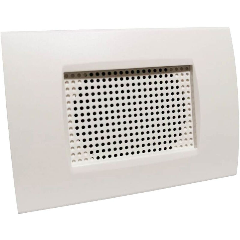 foto del prodotto altoparlante incasso con placca compatibile con living light international air cassetta 503 diffusore audio 15 watt bianco
