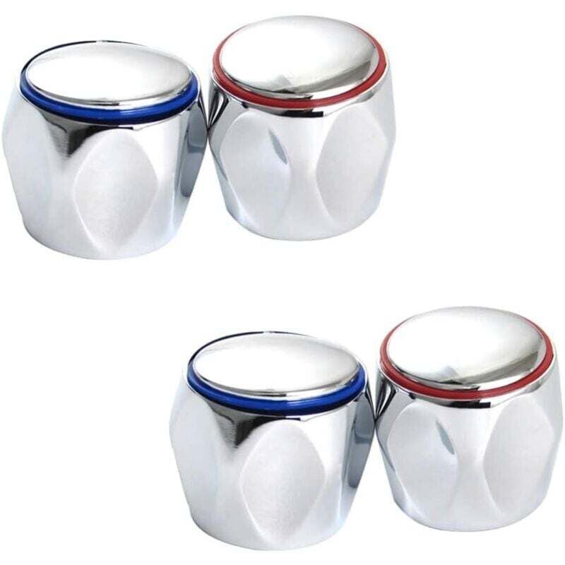 foto del prodotto altri accessori per rubinetti 2 set di maniglie per rubinetti, manopole per rubinetti caldi e freddi, manopole di ricambio per rubinetti, rubinetto