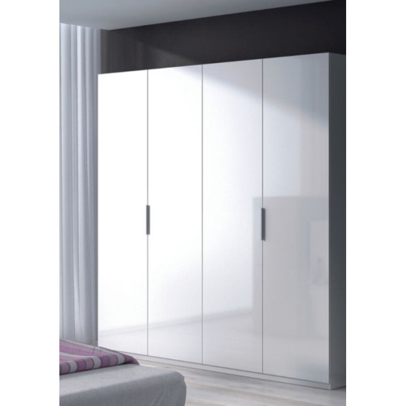 foto del prodotto altri armadio 180x52x200h cm con 4 ante battenti bianco lucido livorno