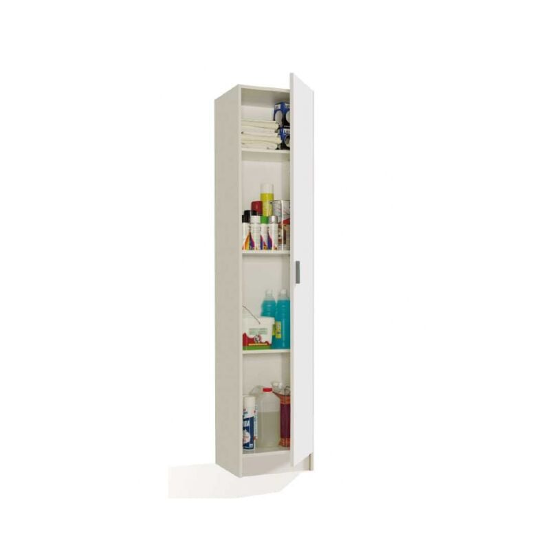 foto del prodotto altri armadio portascope 37x37x180h cm con 1 anta bianco opaco giacinto