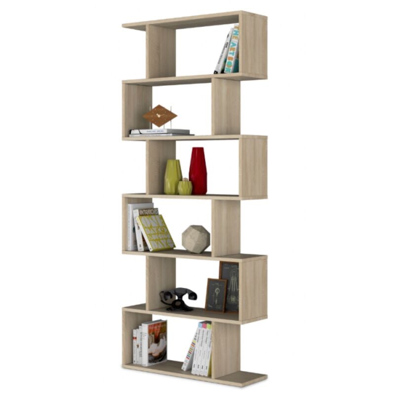 foto del prodotto altri libreria 80x25x192 rovere canadese con sei ripiani minore