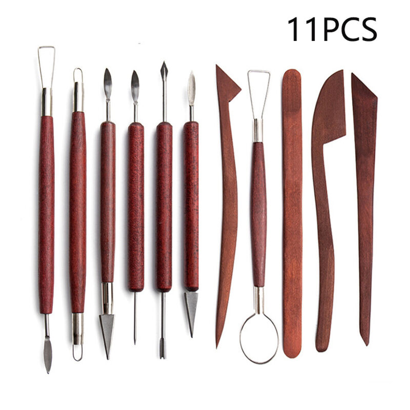 immagine 0 del prodotto altri strumenti speciali, kit per la scultura in argilla, set di 11 coltelli portatili per intaglio in argilla polimerica per progetti artigianali