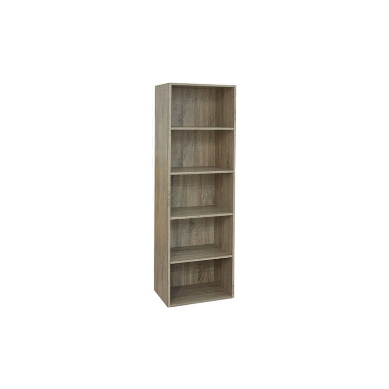 foto del prodotto altro libreria a colonna componibile verticale con 5 ripiani 40x29x132h rovere nordico