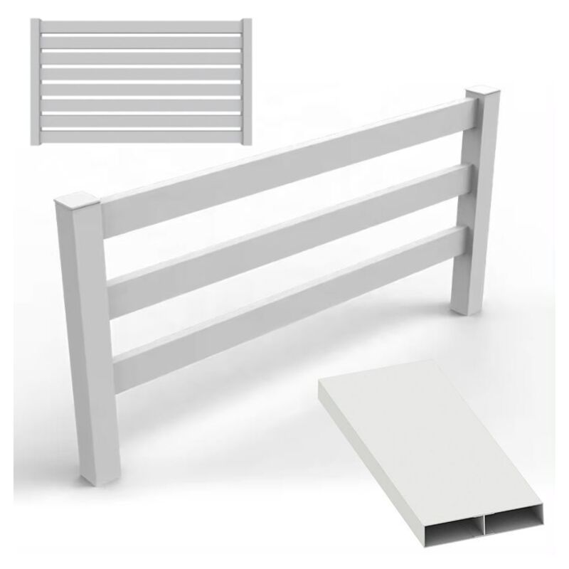 foto del prodotto altro listelli doghe alluminio profili per recinzioni frangivento staccionate colore bianco