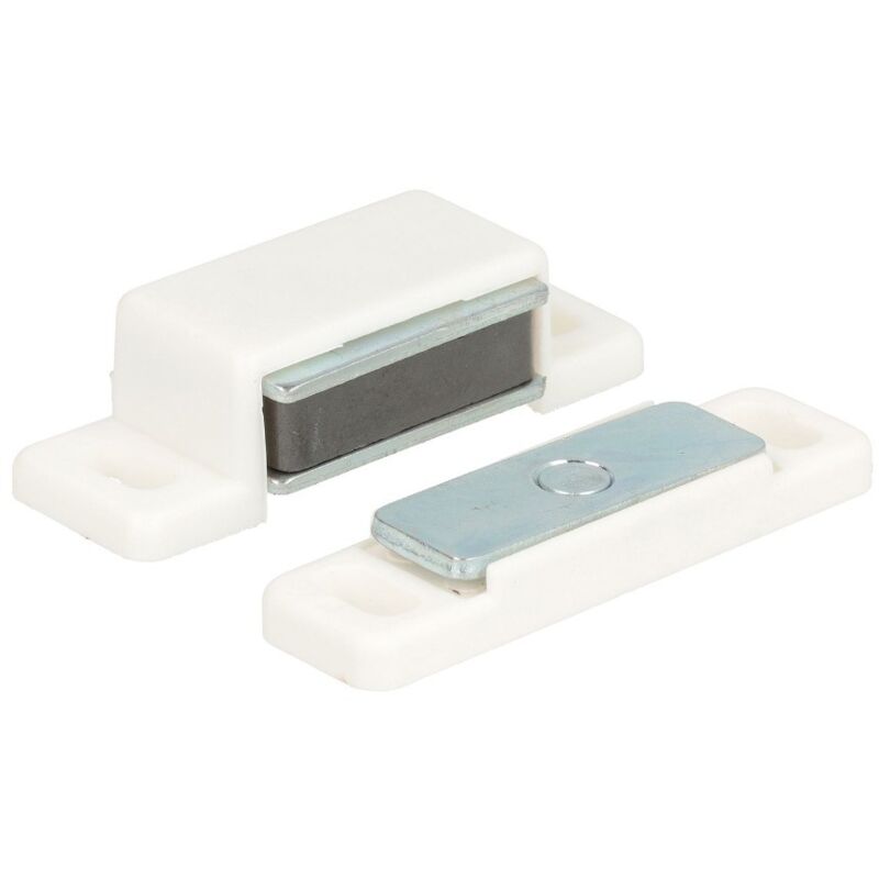 foto del prodotto altro masidef 2 pezzi chiusura magnetica con pistra oscillante forza 5kg colore bianco