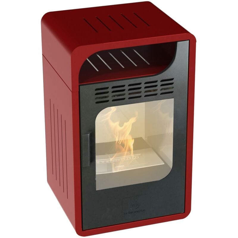 foto del prodotto altro stufa smart a bioetanolo per una casa ecologica stufa ventilata color bordeaux