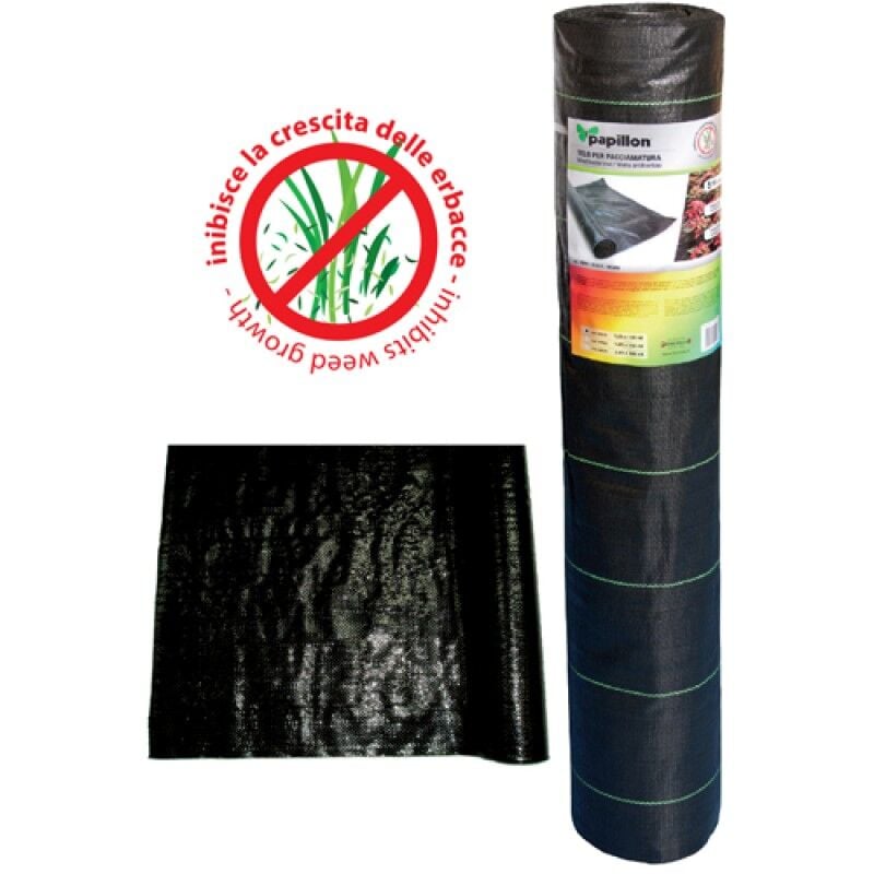 foto del prodotto altro telo per pacciamatura leggero nero 70 gr mq misura 0,91x10 metri papillon