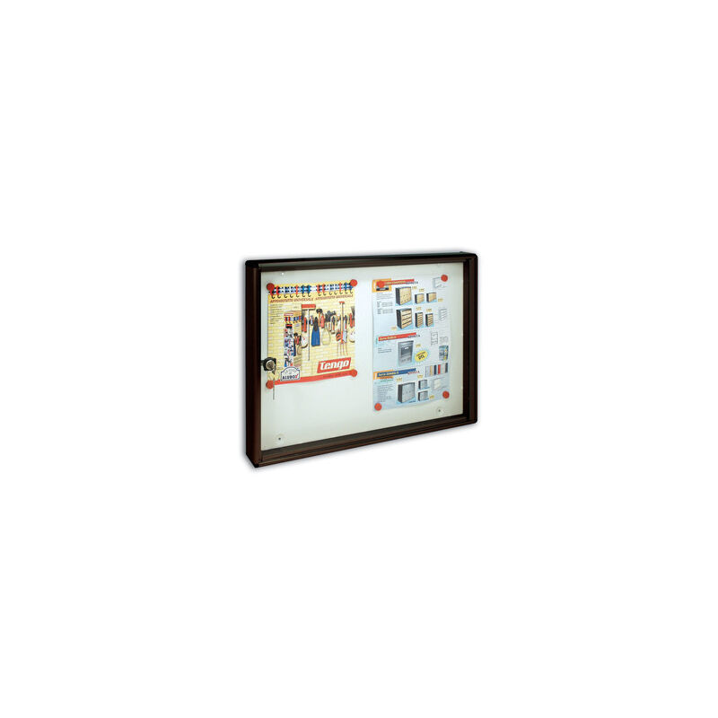 foto del prodotto alubox bacheca magnetica bc2 55x5x40 grigio ghisa 2 pz