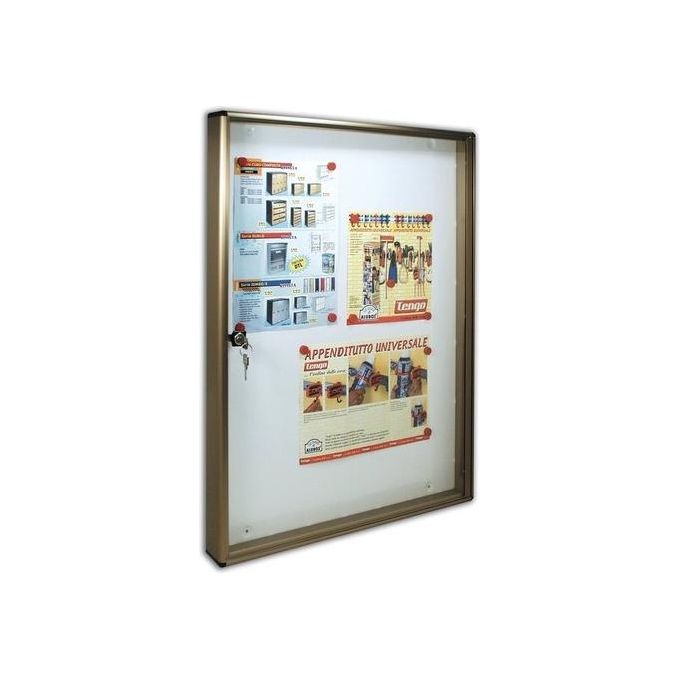 foto del prodotto alubox bc 5 bacheca porta avvisi 4 fogli a4 bronzo