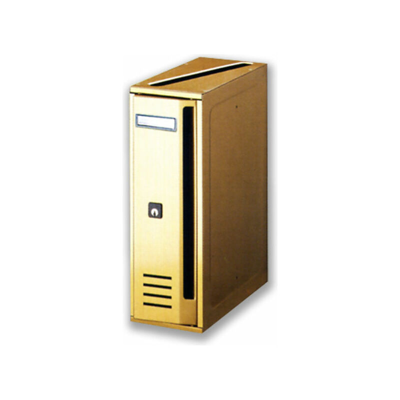 foto del prodotto alubox cassetta postale cubo c6ro sabbia design elegante resistente agli agenti atmosferici per esterni