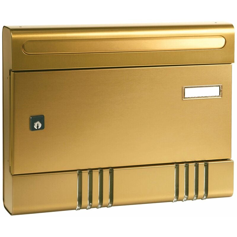 foto del prodotto alubox cassetta postale in alluminio per riviste bronzo 365x70xh290 mm 04sirebr
