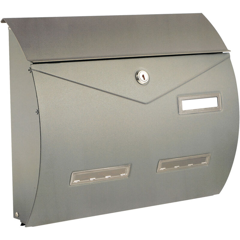 foto del prodotto alubox cassetta postale porta rivista busta metallizzato argento
