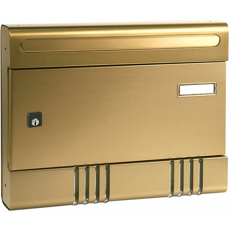 foto del prodotto alubox cassetta postale serie sire anodizzato bronzo cm 36,5x7xh.29.