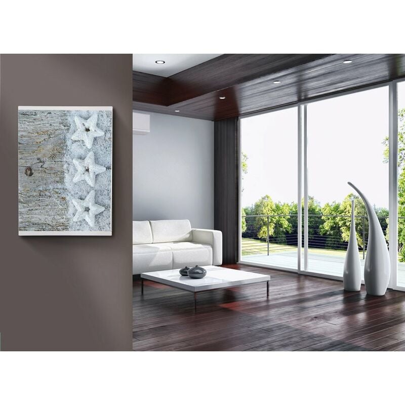 foto del prodotto alubox mia bacheca con 16 ganci per chiavi, acciaio, bianco multicolore, 5x24.5x31.5 cm