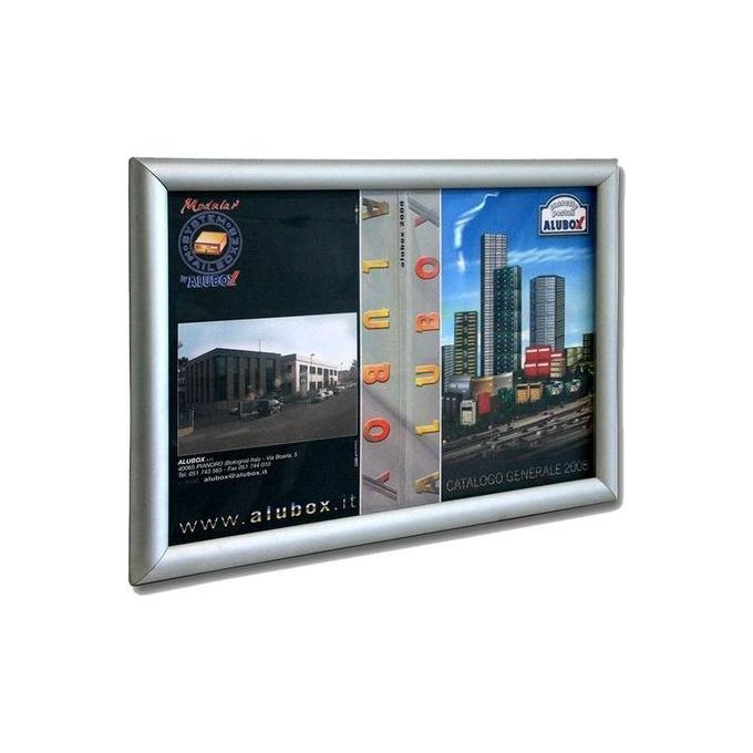 foto del prodotto alubox simplex 2 bacheca 2 fogli a4 argento