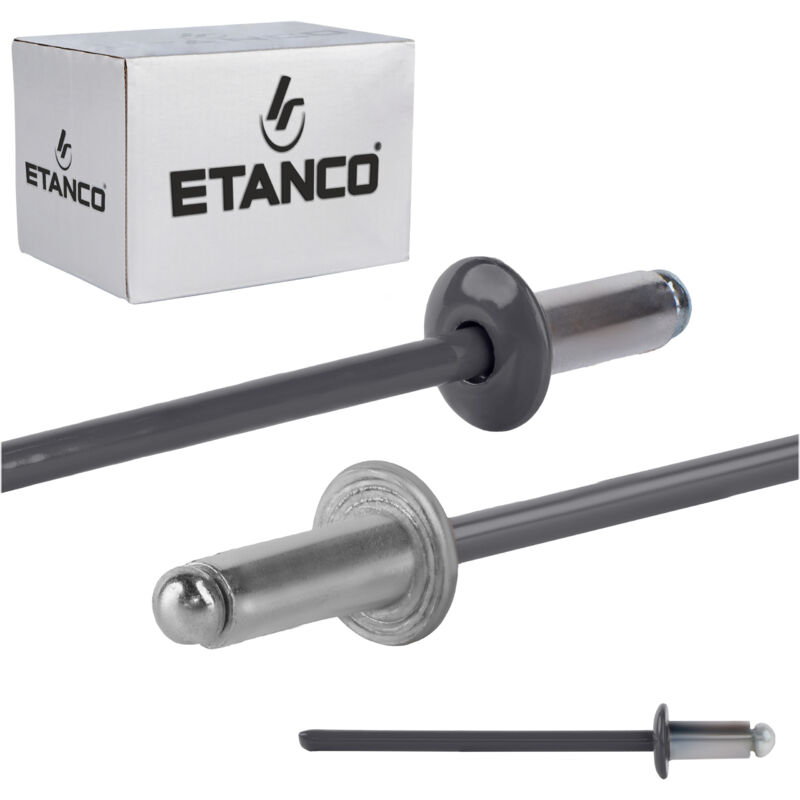 foto del prodotto aluminium offene nieten 3,2x6mm ral7016