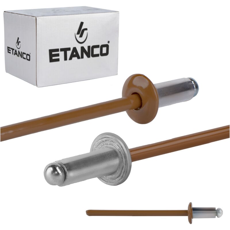 foto del prodotto aluminium offene nieten 3,2x6mm ral8003