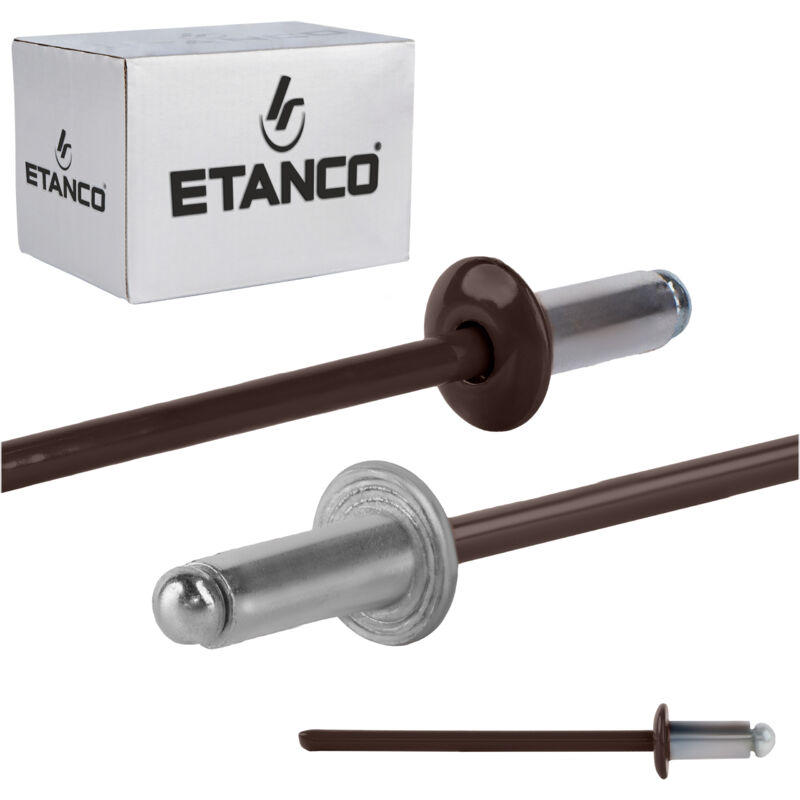 foto del prodotto aluminium offene nieten 3,2x6mm ral8017