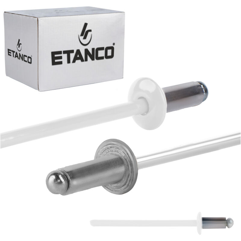 foto del prodotto aluminium offene nieten 3,2x6mm ral9010
