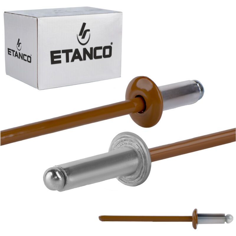 foto del prodotto aluminium offene nieten 3,2x8mm ral8003