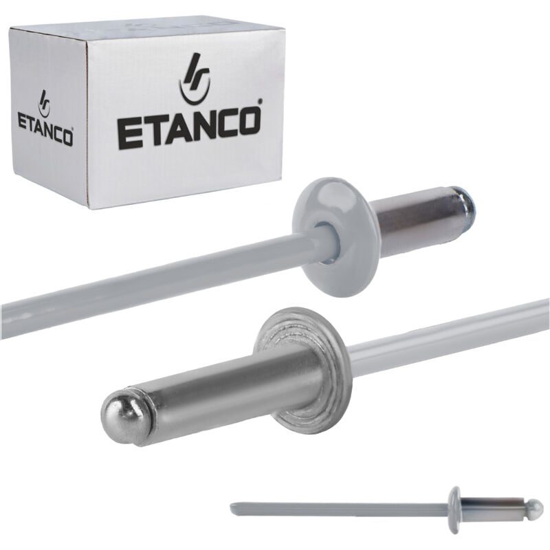 foto del prodotto aluminium offene nieten 3,2x8mm ral9006