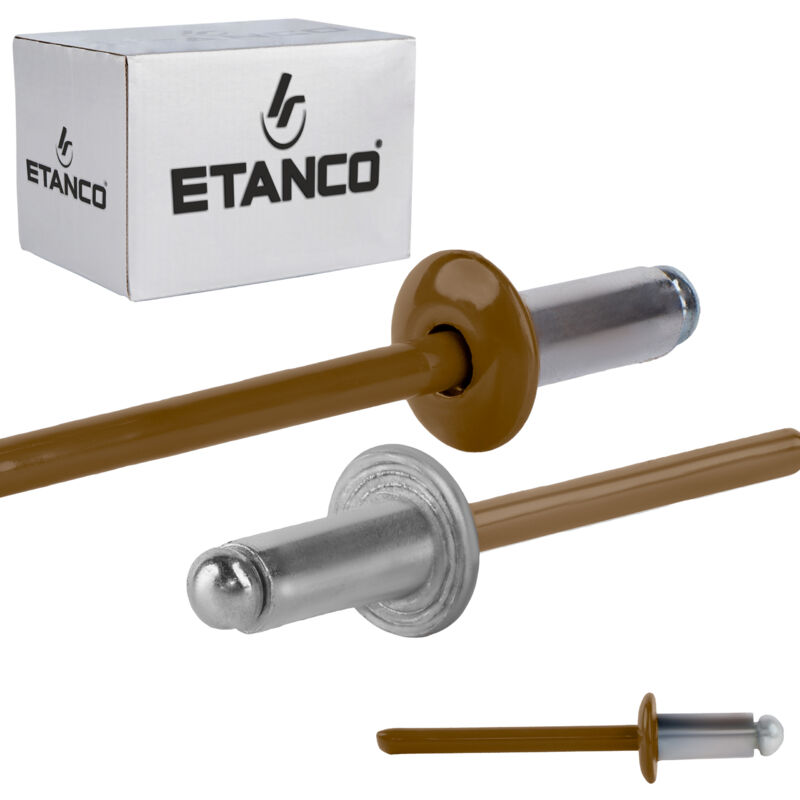 foto del prodotto aluminium offene nieten 4,8x10mm ral 8003