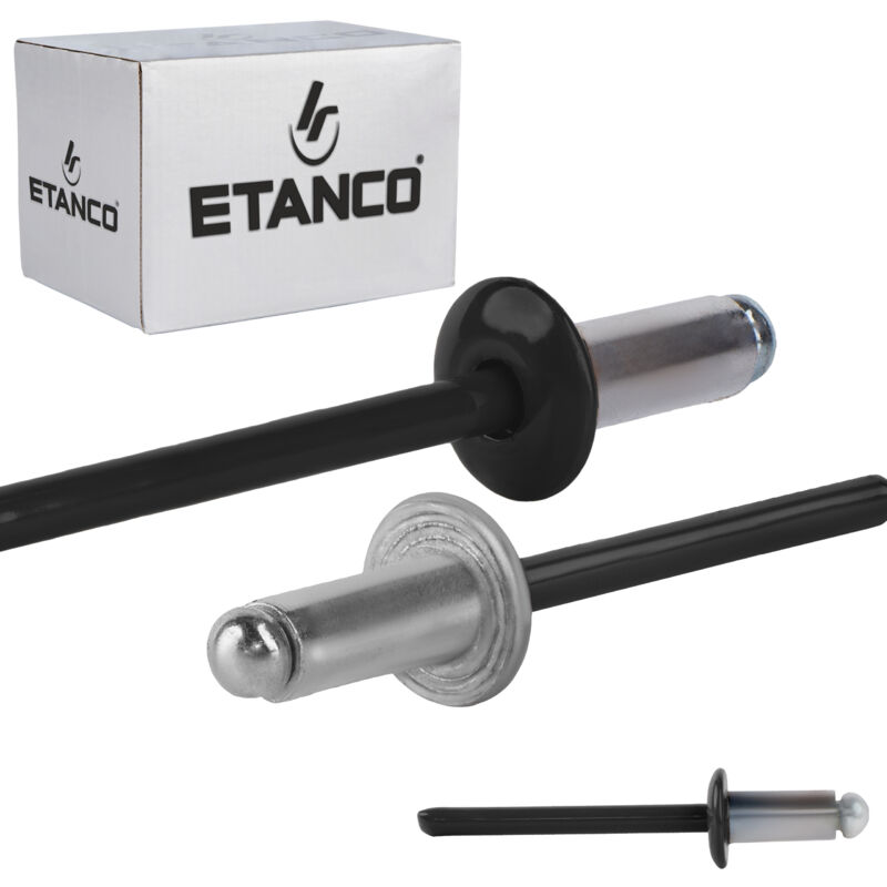 foto del prodotto aluminium offene nieten 4,8x10mm ral 9005
