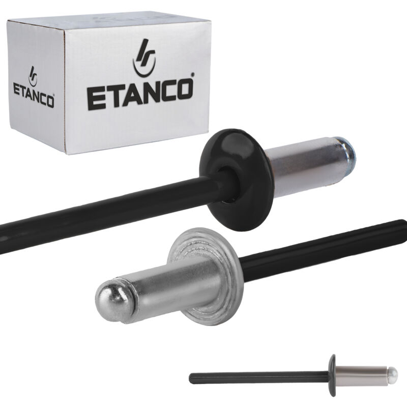foto del prodotto aluminium offene nieten 4x10mm ral 9005