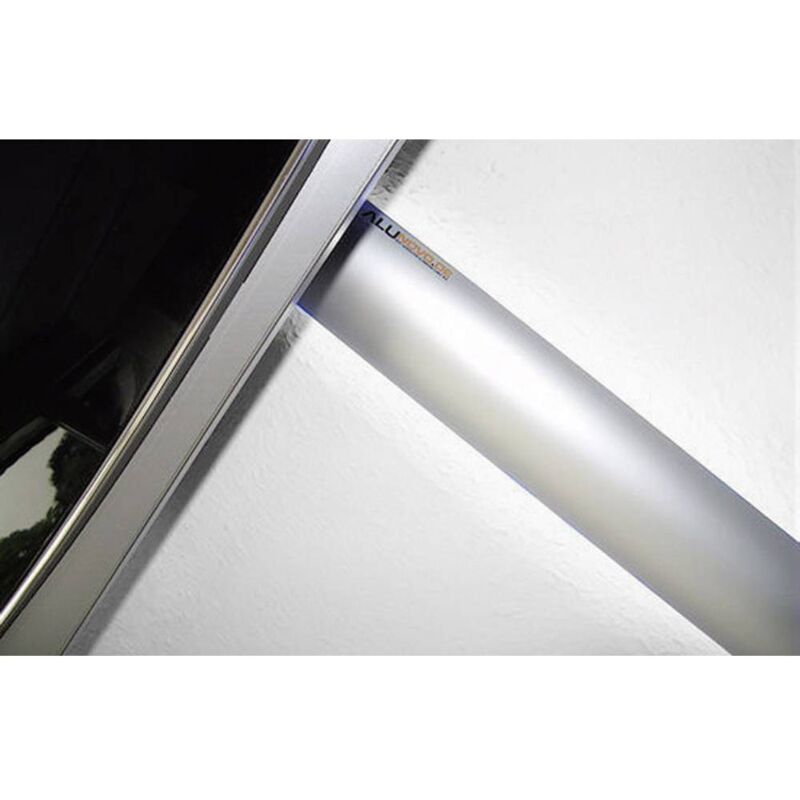 foto del prodotto alunovo al90 050 canalina passacavi l x l x a 500 x 80 x 20 mm 1 pz. argento opaco anodizzato 