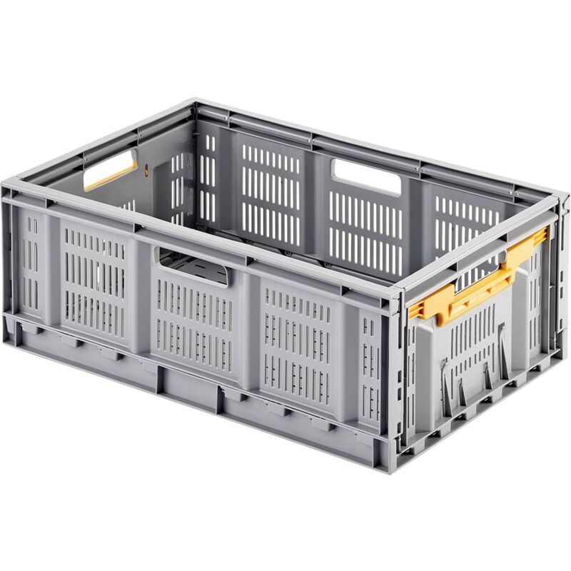 foto del prodotto alutec 05120 cassetta pieghevole l x l x a 400 x 600 x 230 mm grigio 1 pz.