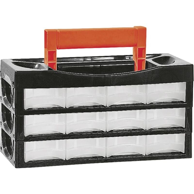 foto del prodotto alutec 66009 valigetta per minuteria l x l x a 128 x 34 x 68 mm scomparti 12 contenuto 1 pz.